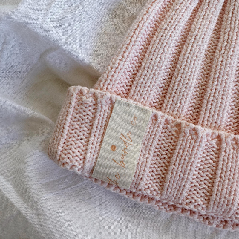 Cotton Knit Beanie - Marshmallow