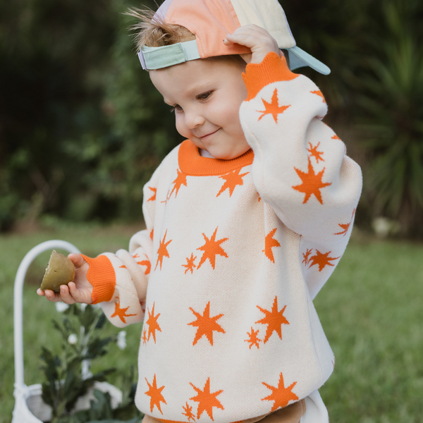 Firecracker Cotton Knit Jumper