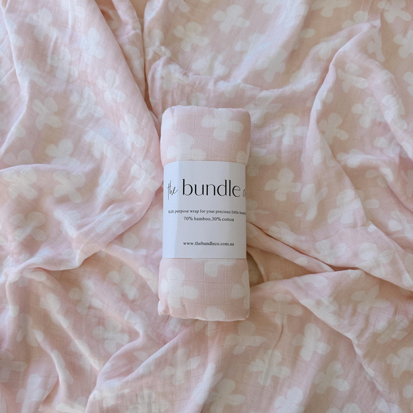 Flora Bamboo + Cotton Swaddle