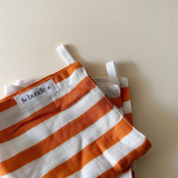 Ochre Stripe Wash Cloth Set of 2