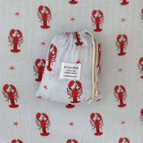 Spicy Lobster Cot Sheet - 70% bamboo + 30% cotton