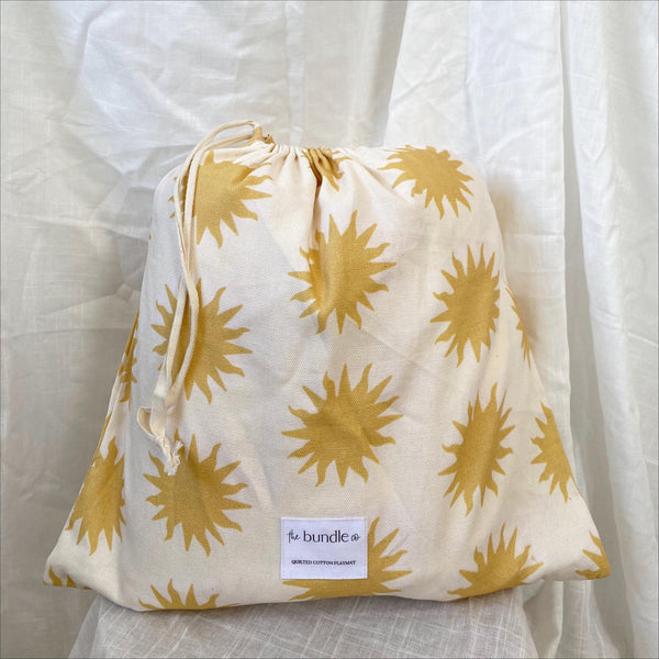 Sunshine Playmat - Quilted Cotton - PRE-ORDER for a JULY delivery
